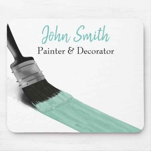 Malerei Maler Service Unternehmen Pinsel Pastell M Mousepad (Vorne)