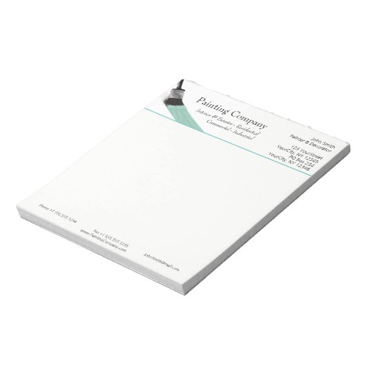 Malerei Maler Service Unternehmen Pinsel Pastell M Notizblock (Rotiert)