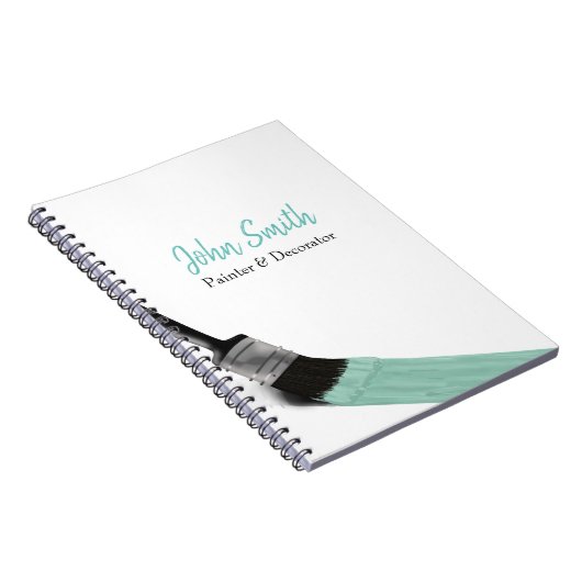 Malerei Maler Service Unternehmen Pinsel Pastell M Notizblock (Rechte Seite)