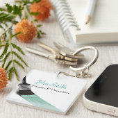 Malerei Maler Service Unternehmen Pinsel Pastell M Schlüsselanhänger (Vorderseite rechts)