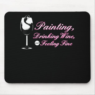 Malerei Malerei Drink Wein Gefühl Fine Mousepad