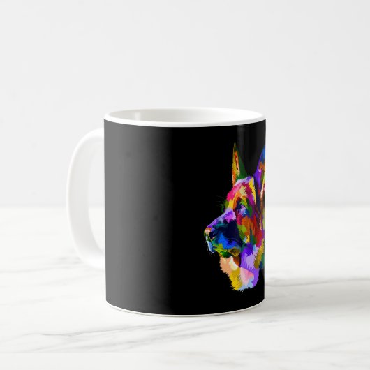 Malerei|Mama zur Herstellung von Hunde - Gemälden Kaffeetasse (Vorderseite Links)