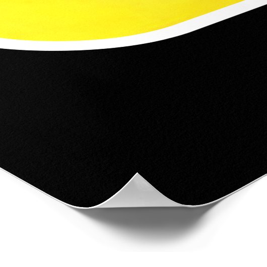 Malerei "MidCentury Mod Abstrakt Garden Bee" auf e Poster (Ecke)