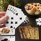 Malerei mit Abstraktem Waldöl Spielkarten (In Situ)