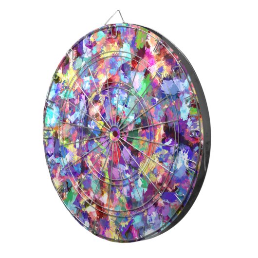 Malerei mit Farbe Dartscheibe (Vorderseite rechts)