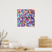 Malerei mit Farbe Poster (Küche)