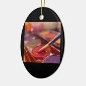 Malerei mit Farben Keramik Ornament (Links)