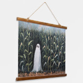 Malerei mit Feldölfelsenmasten aus Ghost Wandteppich Mit Holzrahmen (Gewinkelt)