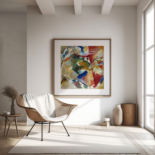 Malerei mit grüner Mitte | Kandinsky Poster