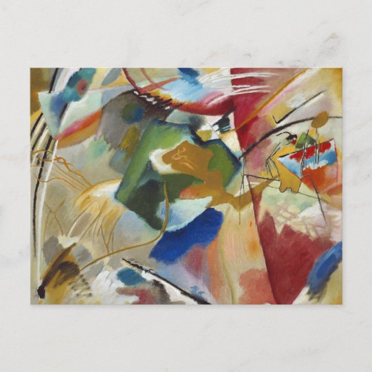 Malerei mit grüner Mitte | Kandinsky Postkarte (Vorderseite)