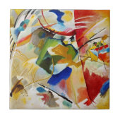Malerei mit grüner Mitte von Wassily Kandinsky Fliese (Vorderseite)