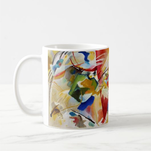 Malerei mit grüner Mitte von Wassily Kandinsky Kaffeetasse (Links)