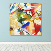 Malerei mit grüner Mitte von Wassily Kandinsky Leinwanddruck (Insitu (Holzboden))