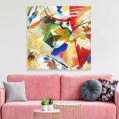 Malerei mit grüner Mitte von Wassily Kandinsky Leinwanddruck (Insitu (Wohnzimmer))