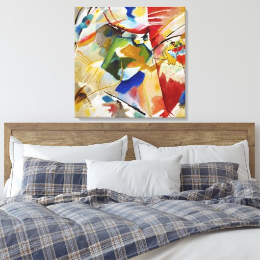 Malerei mit grüner Mitte von Wassily Kandinsky Leinwanddruck (Insitu (Schlafzimmer))
