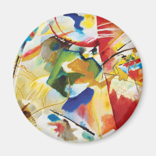 Malerei mit grüner Mitte von Wassily Kandinsky Magnet