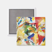 Malerei mit grüner Mitte von Wassily Kandinsky Magnet (Vorderseite/Rückseite)