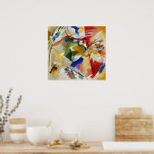 Malerei mit grüner Mitte von Wassily Kandinsky Poster (Küche)