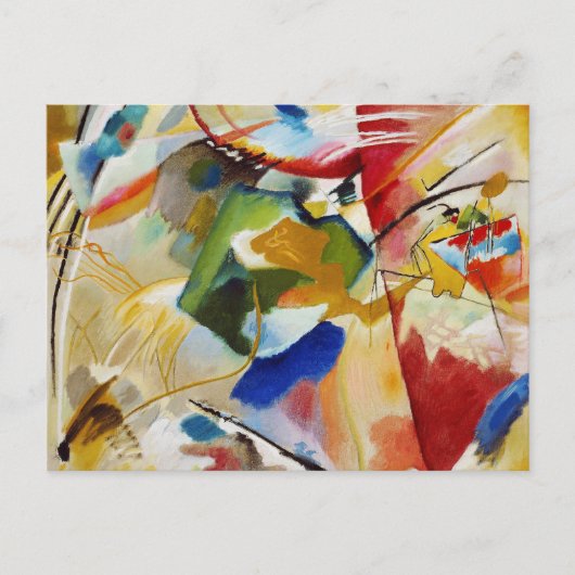 Malerei mit grüner Mitte von Wassily Kandinsky Postkarte (Vorderseite)