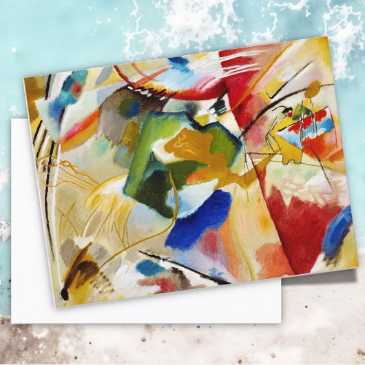 Malerei mit grüner Mitte von Wassily Kandinsky Postkarte