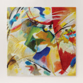 Malerei mit grüner Mitte von Wassily Kandinsky Puzzle (Horizontal)