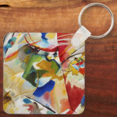 Malerei mit grüner Mitte von Wassily Kandinsky Schlüsselanhänger (Rückseite)