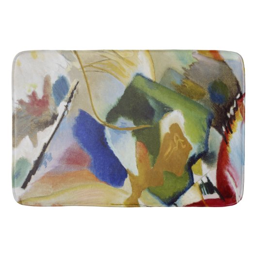 Malerei mit grüner Mitte - Wassily Kandinsky Badematte (Vorderseite)