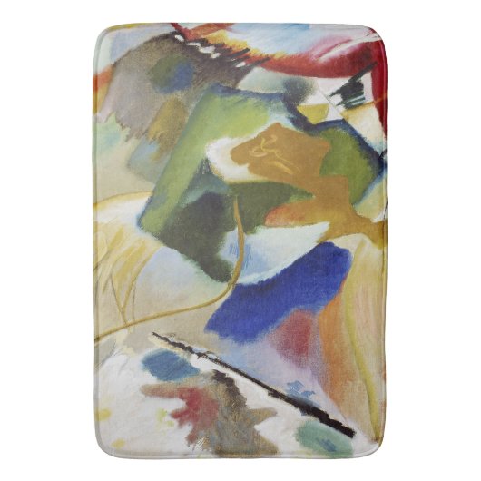 Malerei mit grüner Mitte - Wassily Kandinsky Badematte (Vorderseite Vertikal)