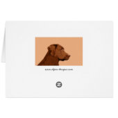 Malerei mit Labrador Retriever (Schokolade) - Hund (Rückseite Horizontal)