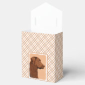 Malerei mit Labrador Retriever (Schokolade) - Hund Geschenkschachtel (Geöffnet)