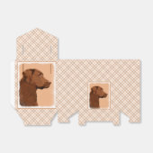 Malerei mit Labrador Retriever (Schokolade) - Hund Geschenkschachtel (Ungefaltet)