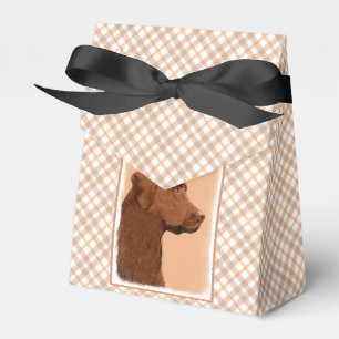 Malerei mit Labrador Retriever (Schokolade) - Hund Geschenkschachtel
