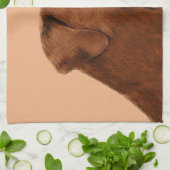 Malerei mit Labrador Retriever (Schokolade) - Hund Geschirrtuch (Gefaltet)