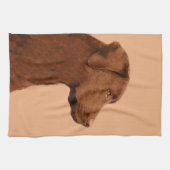 Malerei mit Labrador Retriever (Schokolade) - Hund Geschirrtuch (Horizontal)