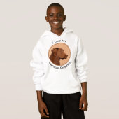 Malerei mit Labrador Retriever (Schokolade) - Hund Hoodie (Vorne ganz)