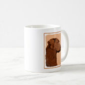 Malerei mit Labrador Retriever (Schokolade) - Hund Kaffeetasse (VorderseiteRechts)