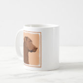 Malerei mit Labrador Retriever (Schokolade) - Hund Kaffeetasse (Vorderseite Links)