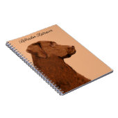 Malerei mit Labrador Retriever (Schokolade) - Hund Notizblock (Rechte Seite)
