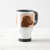 Malerei mit Labrador Retriever (Schokolade) - Hund Reisebecher (VorderseiteRechts)