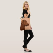 Malerei mit Labrador Retriever (Schokolade) - Hund Tasche (Am Model)