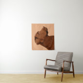 Malerei mit Labrador Retriever (Schokolade) - Hund Wandteppich (Beispiel)
