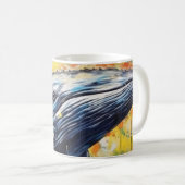 Malerei mit modernen Whalen Kaffeetasse (VorderseiteRechts)