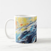 Malerei mit modernen Whalen Kaffeetasse (Links)