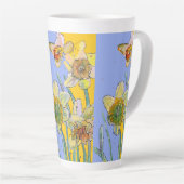 Malerei mit Pinsel Latte Tasse (Rechte Ecke)