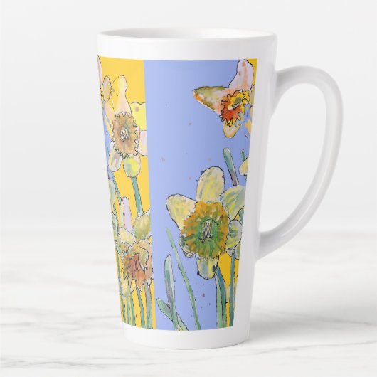 Malerei mit Pinsel Latte Tasse (Rechts)