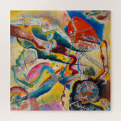 Malerei mit Rotem Fleck von Wassily Kandinsky Puzzle (Horizontal)
