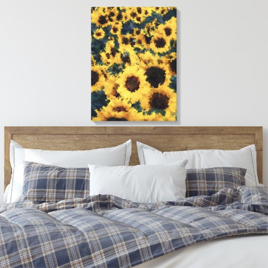 Malerei mit Sonnenblumen - Leinwand (Insitu (Schlafzimmer))