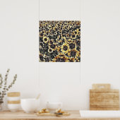 Malerei mit Sonnenblumen Poster (Küche)