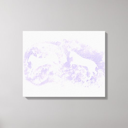 Malerei mit Springpferden Leinwanddruck (Vorderseite)