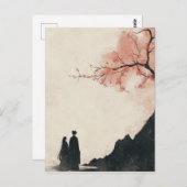 Malerei mit Tintenpatronen Postkarte (Vorne/Hinten)